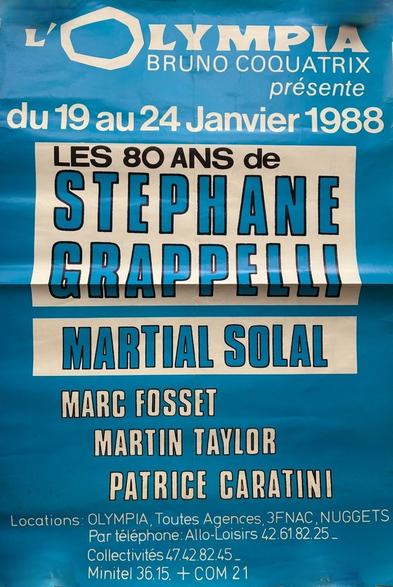 1988 - Les 80 ans de Stéphane Grappelli à l'Olympia de Paris