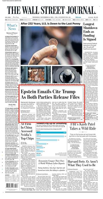 Murdochsās WSJ front page