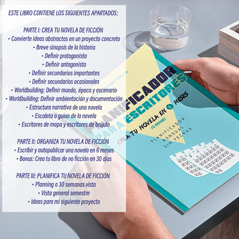 Planificador de novela para escritores