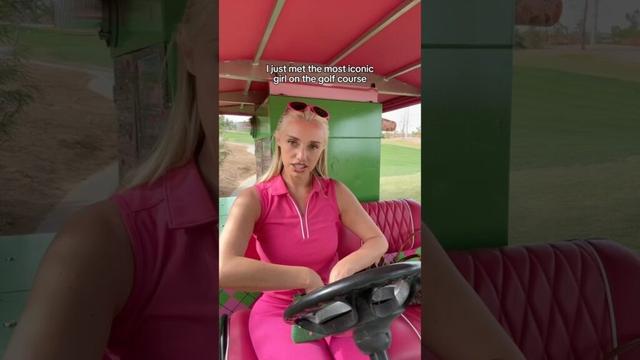 Love her #cartgirl #golf #golfgirls #golfers #golfer #golflife #barbie #golfhumor #golfgear #girls