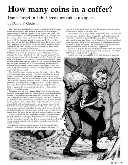 First page of the article "How Many Coins in a Coffee?"