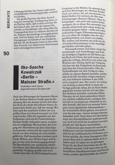 Foto der ersten Seite des gedruckten Artikels