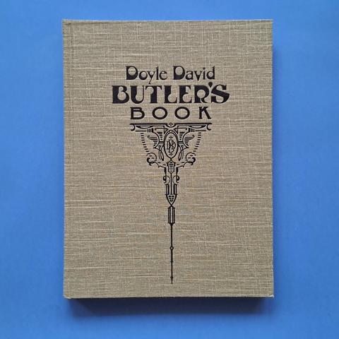 Book cover with the lettered title 'Doyle David Butler's Book'