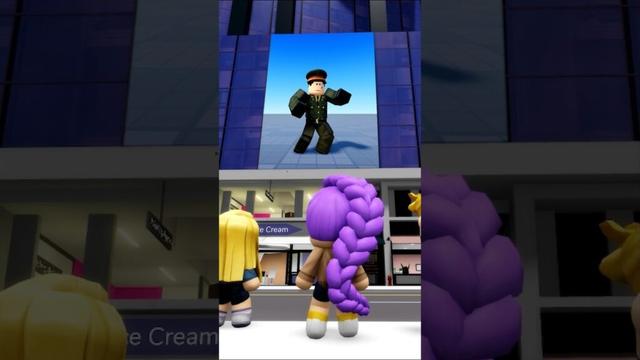 rumi asking her parents to do the military dance trend 🤩 #roblox #robloxshorts #shorts