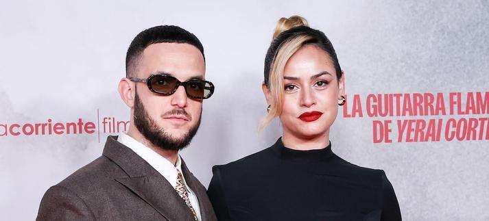 Antón Álvarez (C. Tangana) y Rocío Aguirre en 2024 en Madrid. / Pablo Cuadra