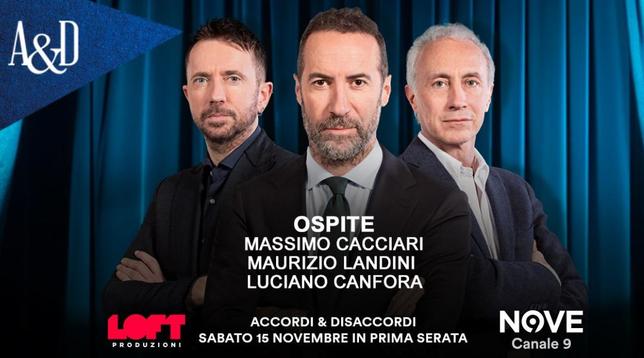 Nell'immagine, la locandina promozionale della nuova puntata di Accordi & Disaccordi.