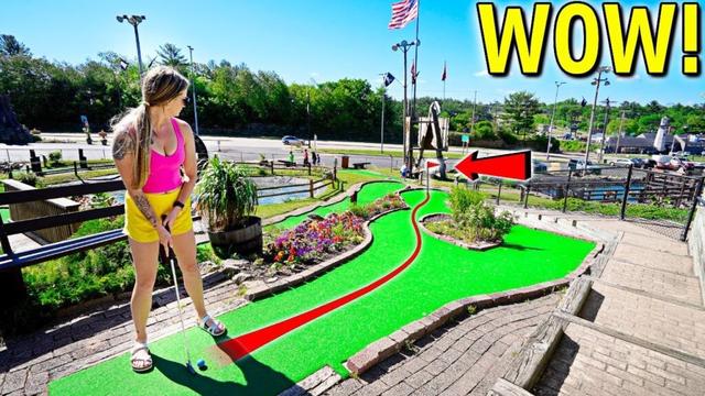 This Mini Golf Course is HUGE!