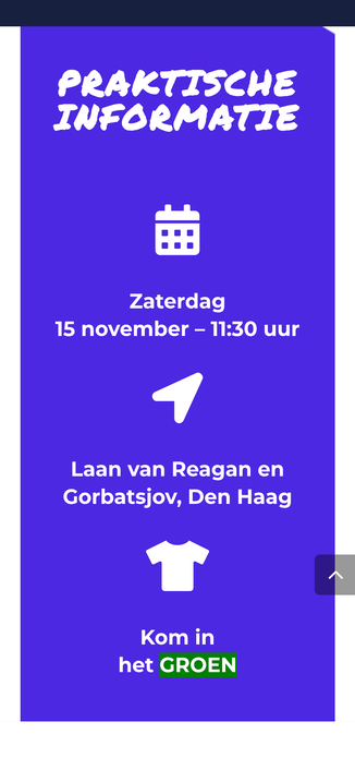 Poster website Dolle Mina voor protestmars zaterdag 15 nov 11.30u
 Als protest tegen de prolife mars