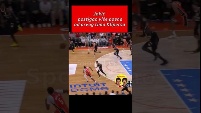 🏀JOKIĆ BOLJI OD PRVOG TIMA🔥🔥🔥!!!  🏀 Denver - Clippers #nikolajokic #denvernuggets #nba #shortsfeed