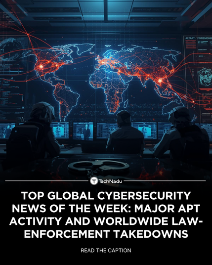 Top Global Cybersecurity News of the Week: Major APT Activity and Worldwide Law-Enforcement Takedowns