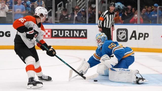 Trevor Zegras has 2 goals and assist, gets winner in shootout as Flyers beat Blues 6-5