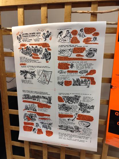 Photo de la BD sur Champagnac la rivière exposée dans la salle des fêtes ce 15 novembre