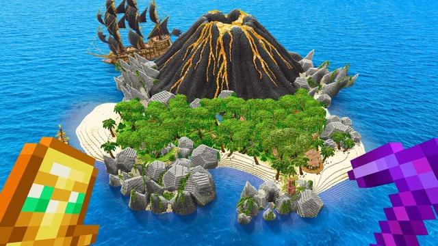Ich habe eine TROPISCHE INSEL in Minecraft Survival gebaut!