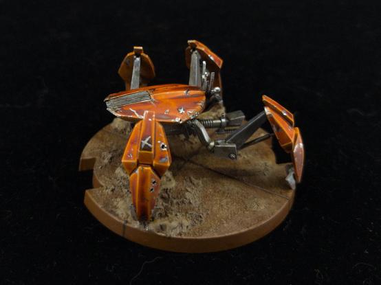 Crab mini from side angle showing leg and back details.