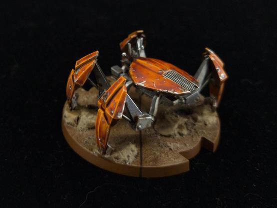 Crab droid from rear/side angle showing back and leg details.