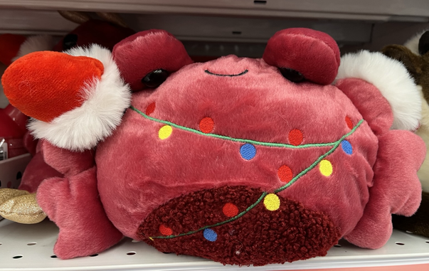 A festive Christmas crab stuffy.