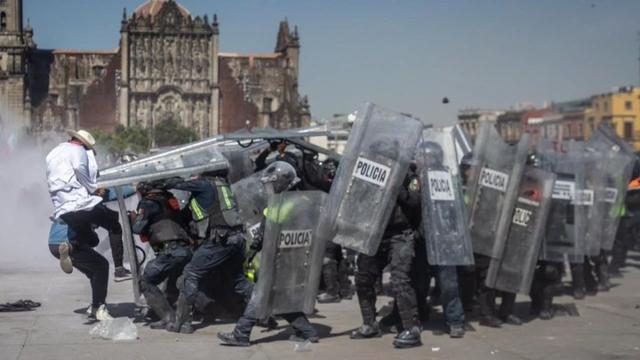 Manifestación en el Zocalo