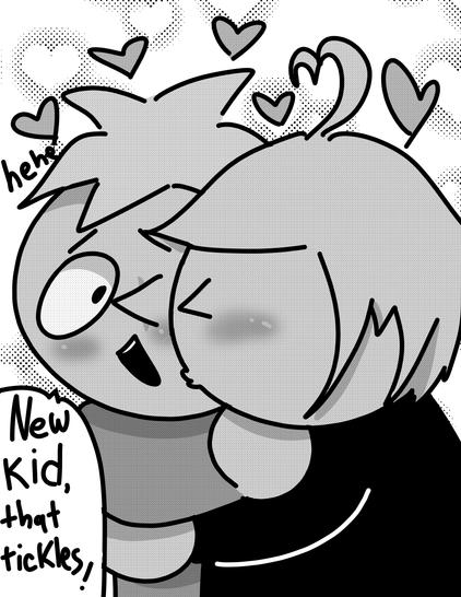 sketch of my new kid and butters