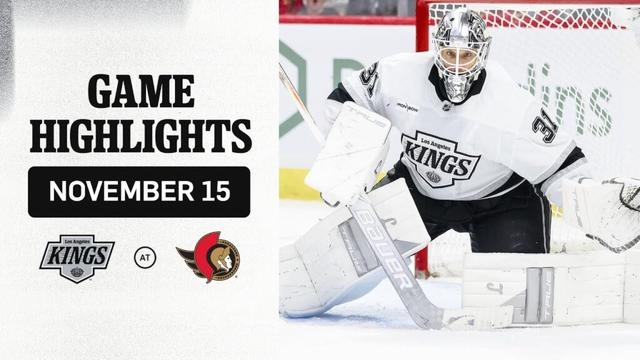 HIGHLIGHTS: LA Kings at Ottawa Senators | 11.15.25 NHL Regular Season