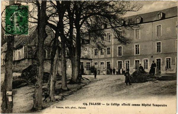 Falaise - Le College affecté comme Hopital Temporaire à #Falaise (#Calvados)  #CartePostaleAncienne 👉 https://cartorum.fr/carte-postale/341395/falaise-falaise-le-college-affecte-comme-hopital-temporaire