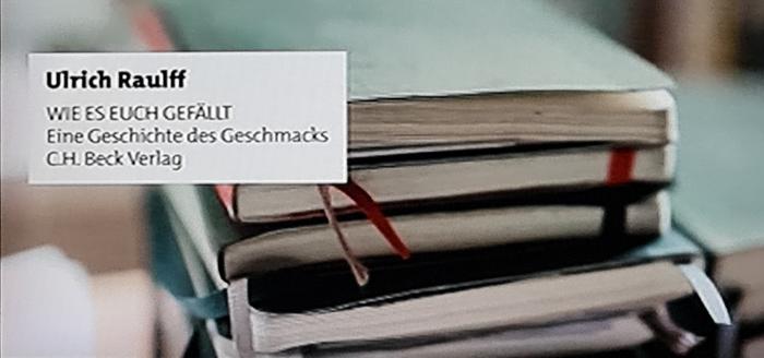 Buchumschlag Ulrich Raulff 'wie es euch gefällt' eine Geschichte des Geschmacks