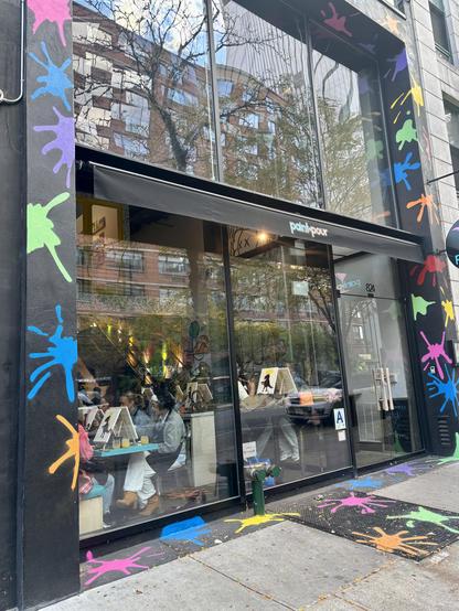 West side Manhattan Paint and Pour, view from the street.