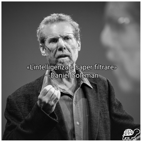 Frase di Daniel Goleman: "L'intelligenza è saper filtrare"