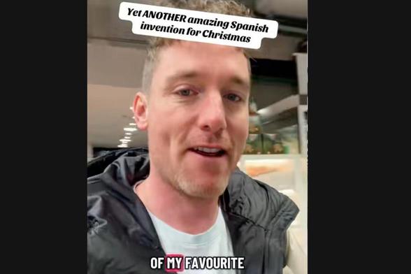 Chris, británico en España habla de los polvorones. (TikTok: @chrisinmadrid)