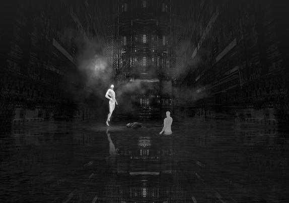 Le cadavre de Finlongfinger, à la Nouvelle York, entouré de deux quadrillas bien connus des fans de Sens. L'image est d'une indescriptible beauté.