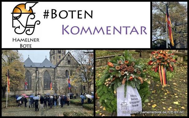 Botenkommentar: Collage Bilder vom Volkstrauertag in HM