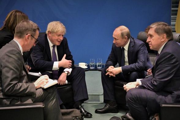 #PutinCultivatedJohnson Boris Johnson and Vladimir Putin in January 2020. Photo Alexei Nikolsky Tass PA Images