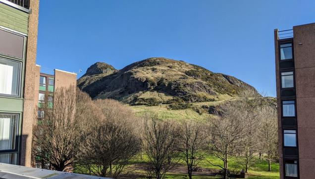 View of Arthur's Seat from the conference venue
