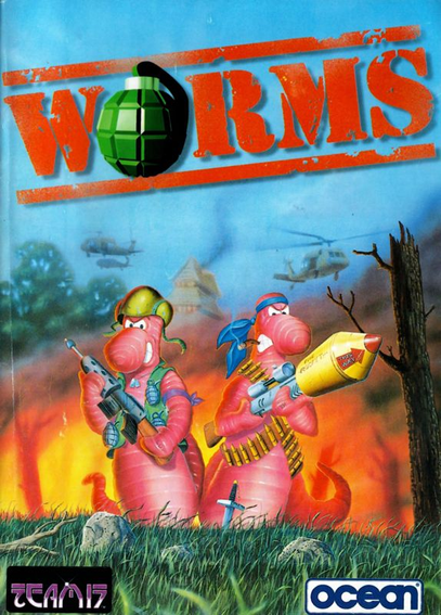 Cover image of the videogame Worms.