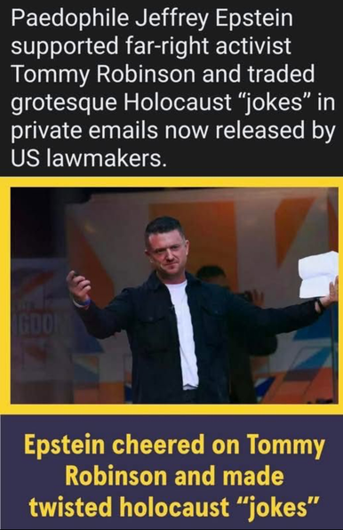 Pedophile Jeffery Epstein supported far-right activist and made sick jobs about the Holocaust