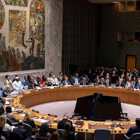 The American resolution passed in the U.N. Security Council on Monday with 13 votes in favor and zero vetoes.