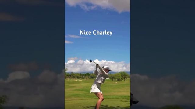She looks great. #girlgolfers #golf #golfswing