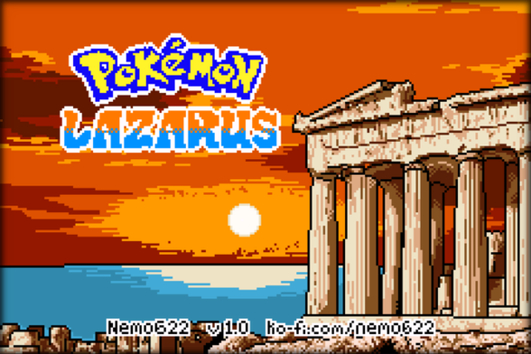 Pokemon Lazarus alkuruutu.