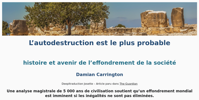 L'autodestruction est le plus probable