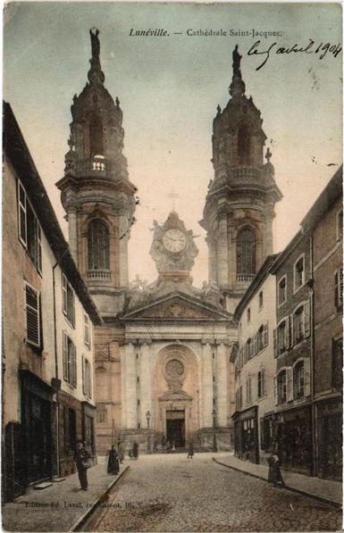 Luneville Cathedrale Saint-Jacques (#MeurtheEtMoselle) #CartePostaleAncienne 👉 https://cartorum.fr/carte-postale/919017/luneville-cathedrale-saint-jacques