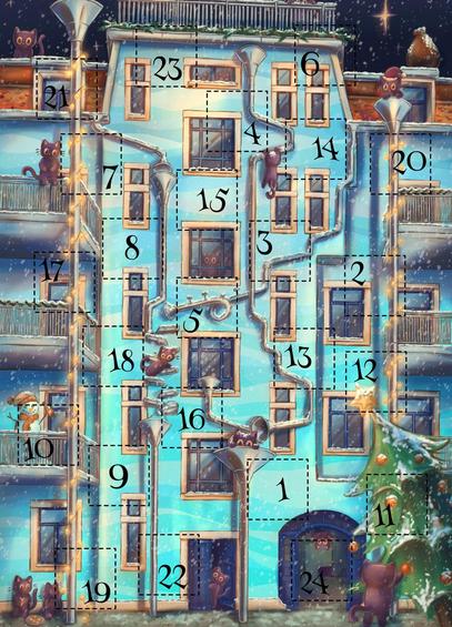 Vorderseite der Postkarte zum Advenster 2025