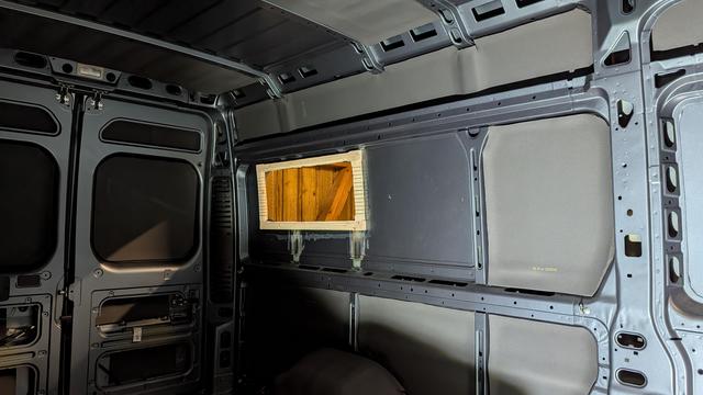 Geklebter Rahmen Bettfenster