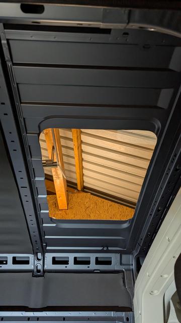 Ausschnitt Dachhaube bei der Dinette