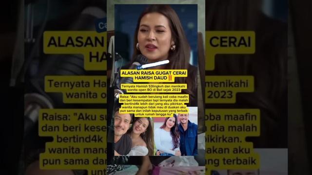 ALASAN RAISA GUGAT CERAI#fypシ゚viral #trendingtopik #shortsviral #masukberanda #gosipartishariini