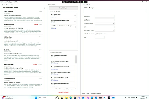 Foundry Local SDK integration into an app