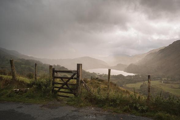 It was really hard not to keep pulling over &amp; shooting on the long drive up across Wales to Snowdonia but I managed to just stop once for this moody view looking down onto Llyn Gwynant. I ignored Google Maps at Beddgelert and turned right staying on the A498 so I could drive down through Pen-y-Pass &amp; Llanberis on our way to the cottage at Pentir. So glad I did too.......

A7Riii - 35GM