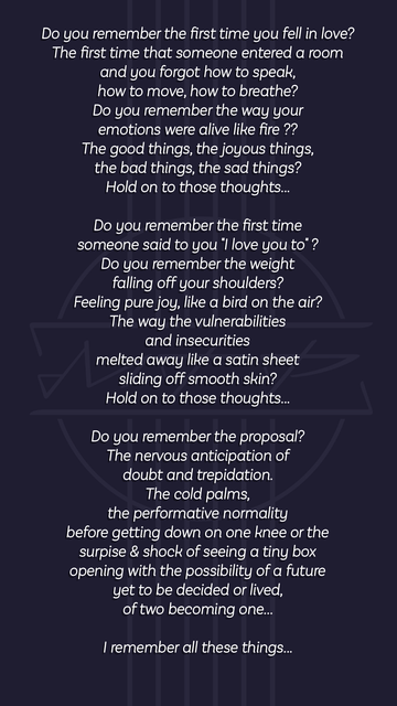 3 paragrpahs of text on a drak blue background