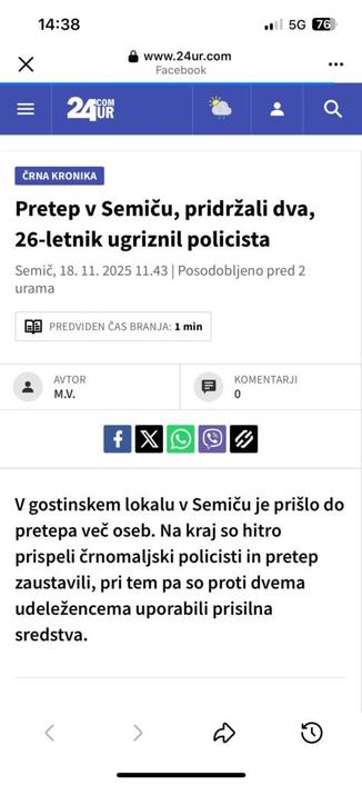 セミチで乱闘、2人逮捕、26歳男性が警察官に噛みつく