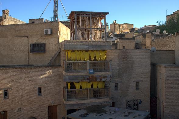 Leather production facility in a Medina.