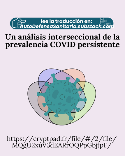 Un análisis interseccional de la prevalencia COVID persistente