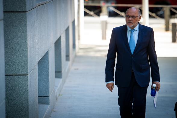 Javier Herrero, ex director general de Carreteras, a su llegada a la Audiencia Nacional, el pasado julio.